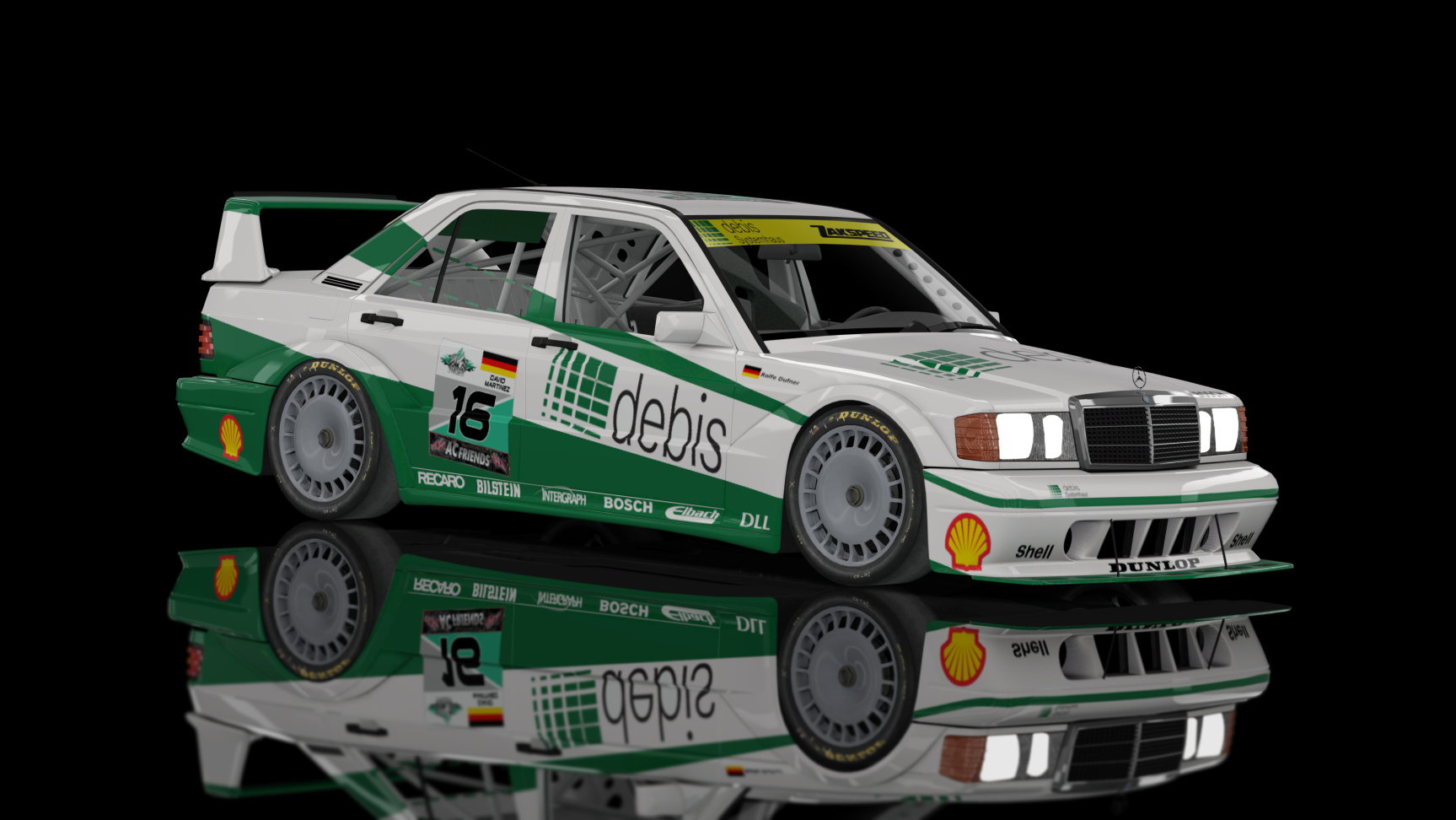 CLASSIC GR.A - Mercedes-Benz 190E EVO II 1990, skin #16_Martinez