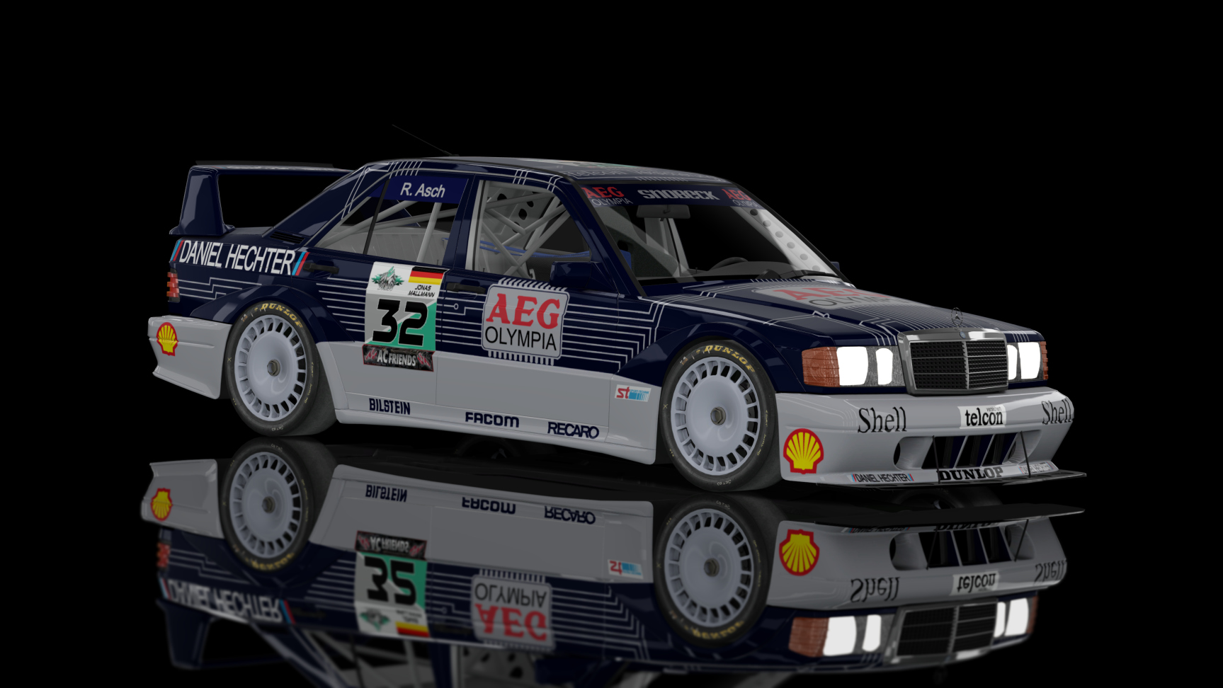 CLASSIC GR.A - Mercedes-Benz 190E EVO II 1990, skin #32_Mallmann