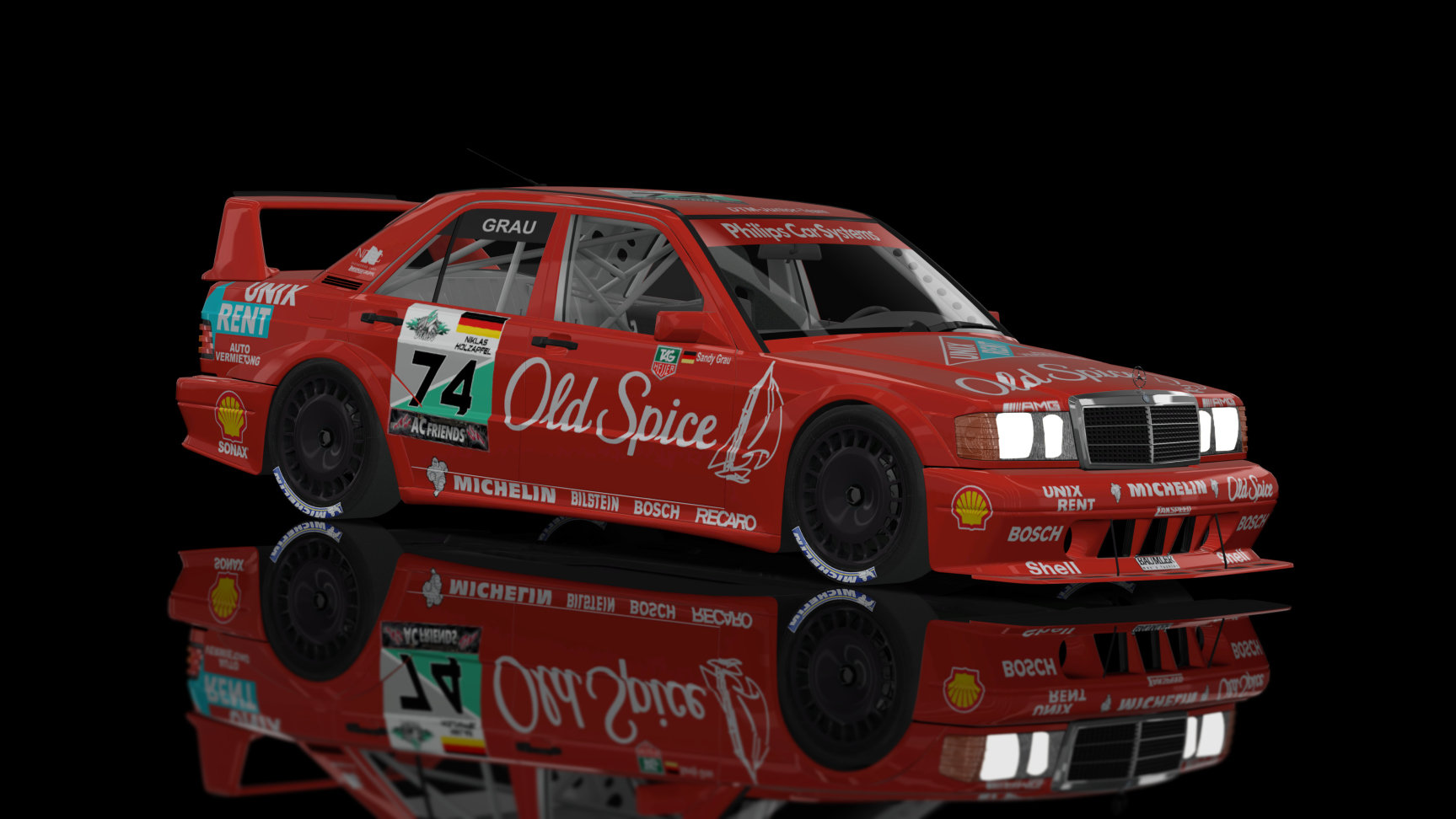 CLASSIC GR.A - Mercedes-Benz 190E EVO II 1990, skin #74_Holzapfel