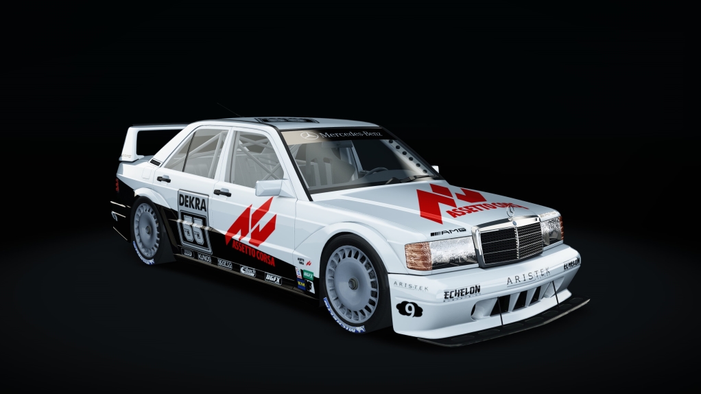 CLASSIC GR.A - Mercedes-Benz 190E EVO II 1990, skin Mystic_White_designo_55