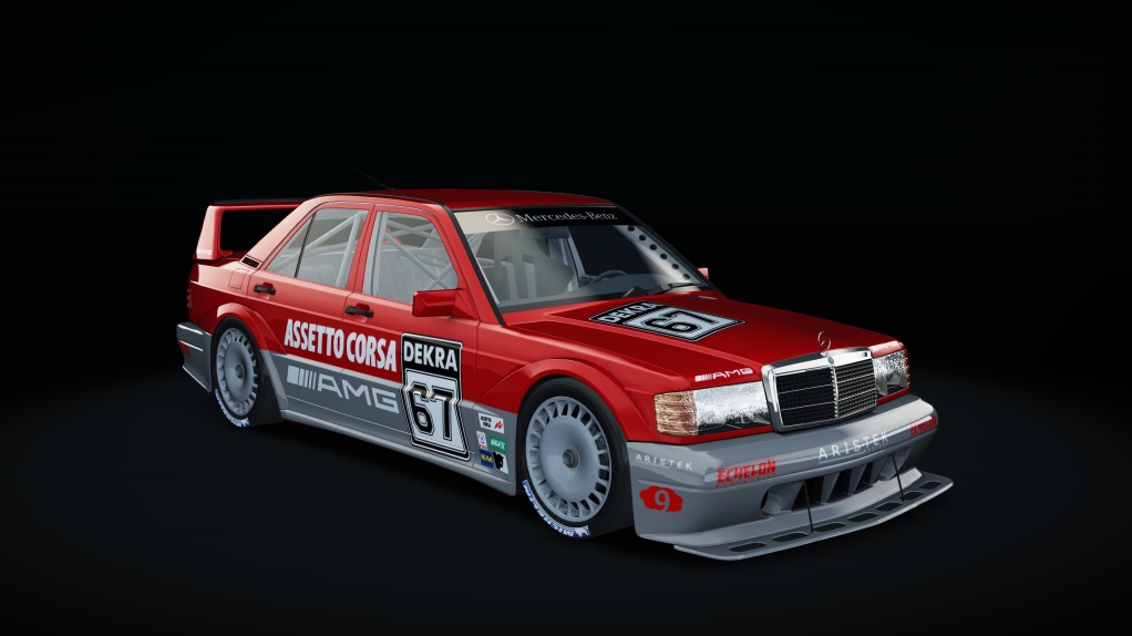 CLASSIC GR.A - Mercedes-Benz 190E EVO II 1990, skin Rosso_Opale_67