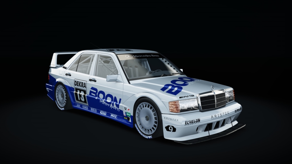 CLASSIC GR.A - Mercedes-Benz 190E EVO II 1990, skin Silver_Blue_13