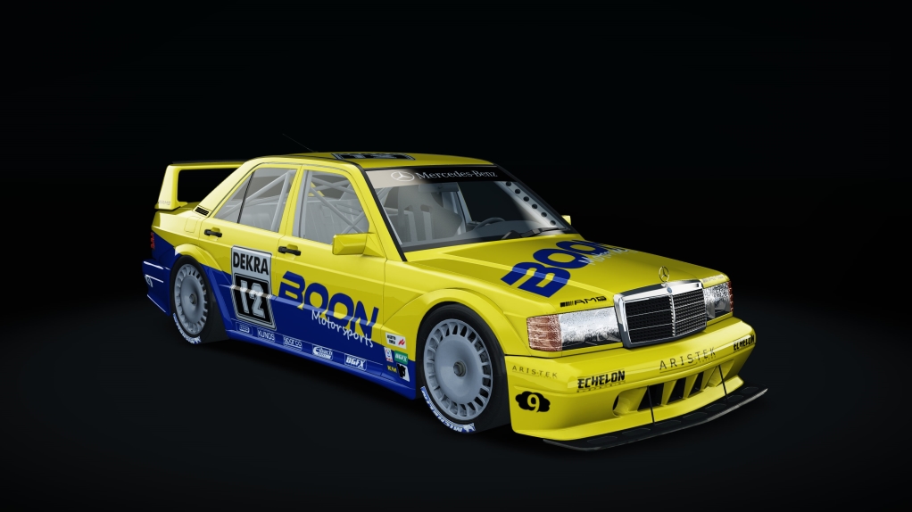 CLASSIC GR.A - Mercedes-Benz 190E EVO II 1990, skin Yellow_Blue_12