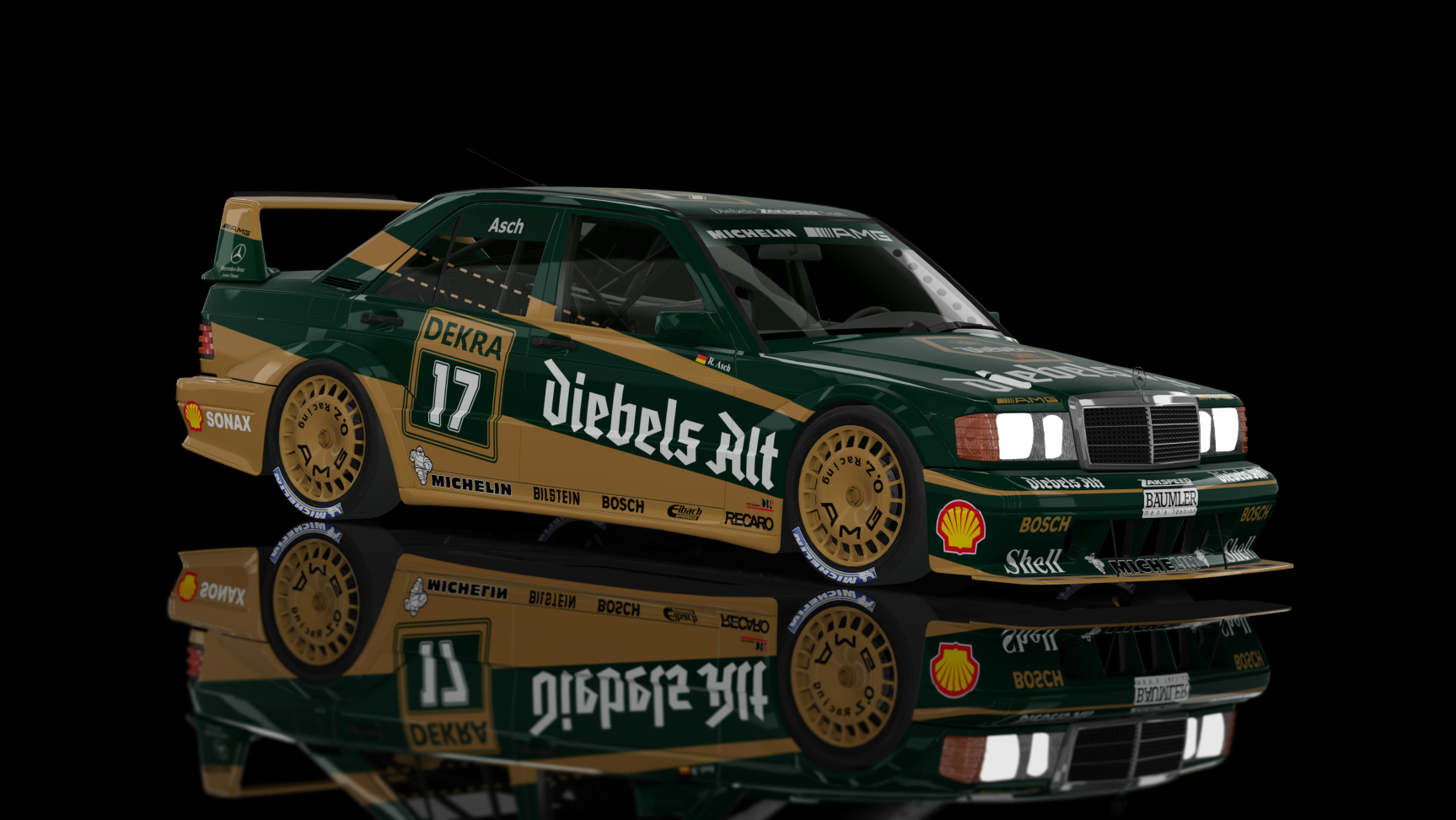 CLASSIC GR.A - Mercedes-Benz 190E EVO II 1990, skin Zakspeed_Diebels_17