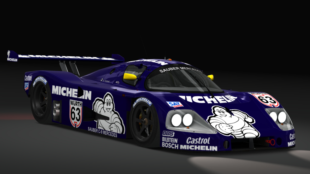 Gr. C - Mercedes-Benz C9 1989 LM, skin 02_michelin_63