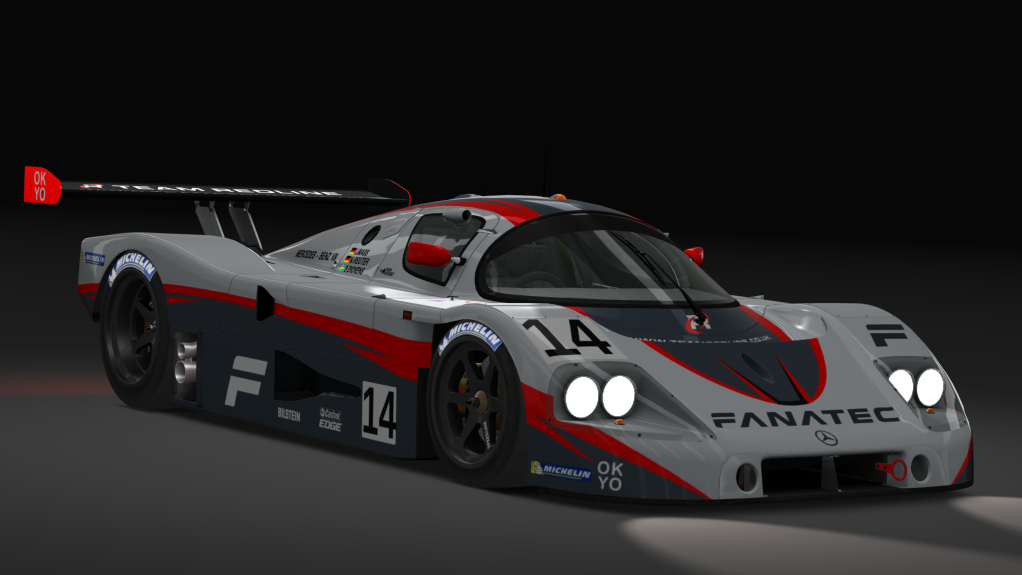 Gr. C - Mercedes-Benz C9 1989 LM, skin 08_team_redline_red