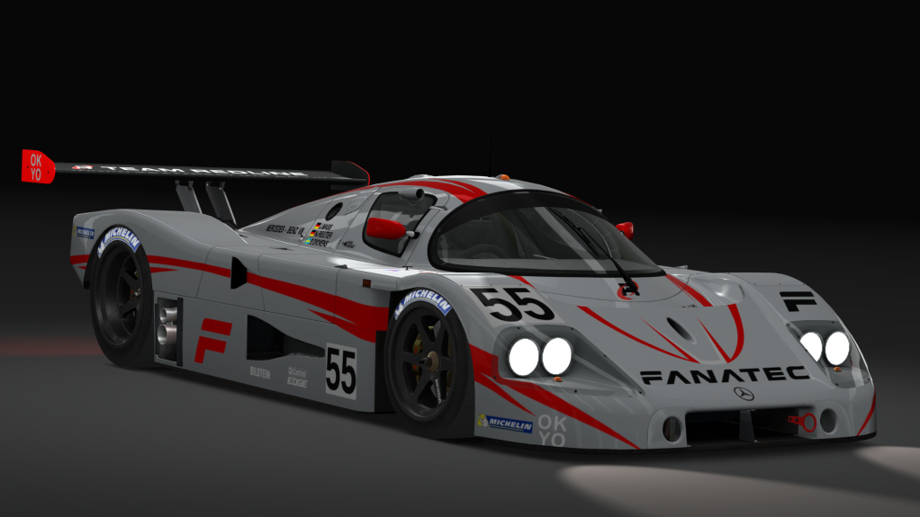 Gr. C - Mercedes-Benz C9 1989 LM, skin 09_team_redline_white