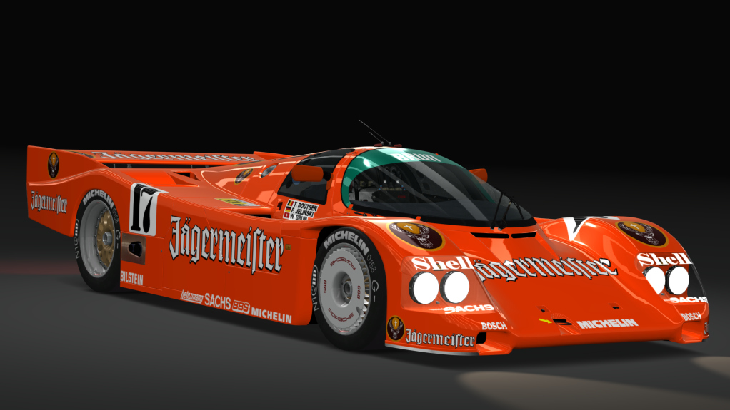 Gr. C - Porsche 962 C Long Tail, skin 17_Jagermeister_Win_Spa_lt