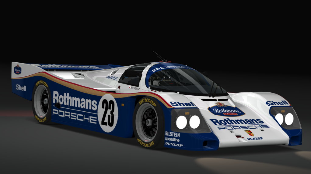 Gr. C - Porsche 962 C Long Tail, skin Rothmans_23