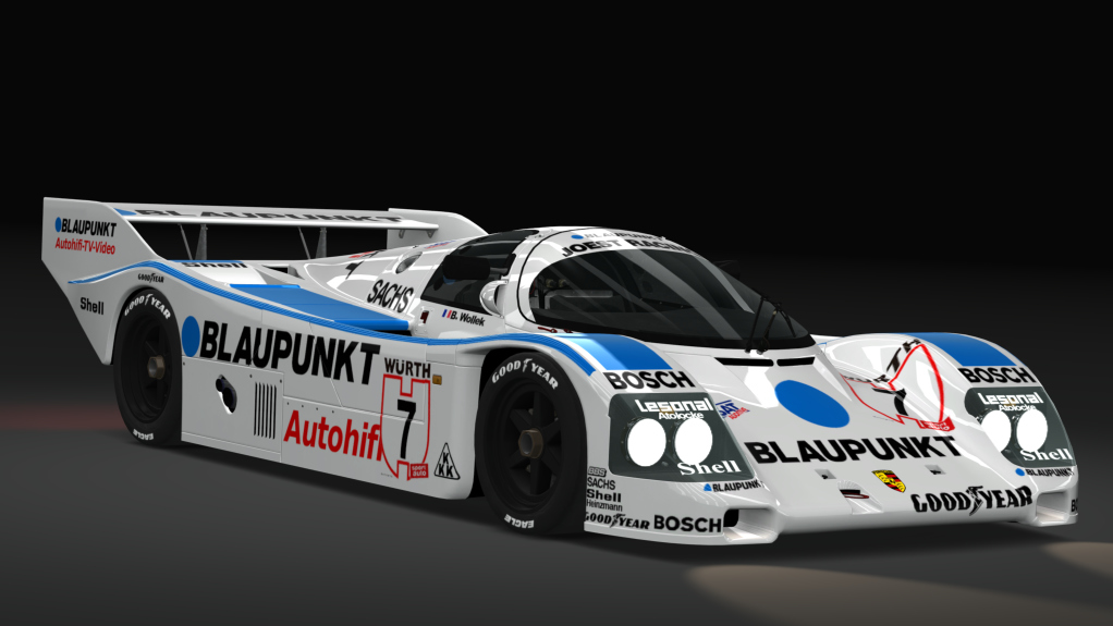 Gr. C - Porsche 962 C Short Tail, skin blaupunkt_7