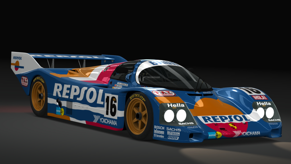 Gr. C - Porsche 962 C Short Tail, skin repsol_16