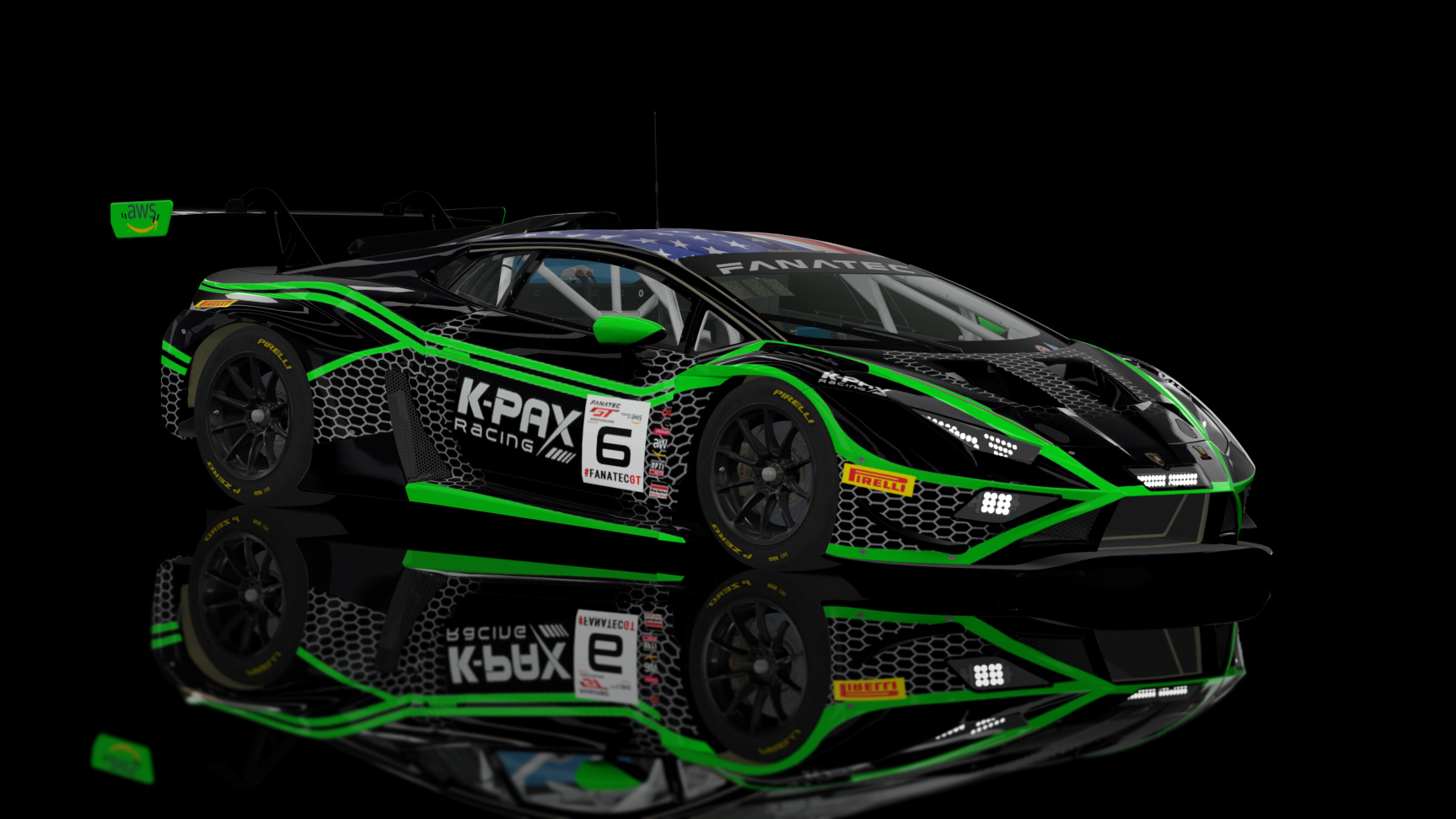 GT3 EVO - Lamborghini Huracan GT3 EVO II 2023 FSR, skin 2023 Kpax Racing #6