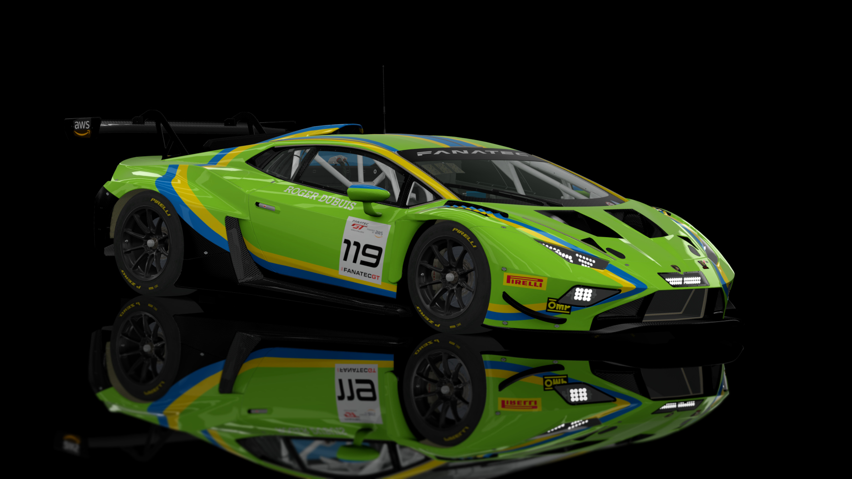 GT3 EVO - Lamborghini Huracan GT3 EVO II 2023 FSR, skin 2023 VSR #119