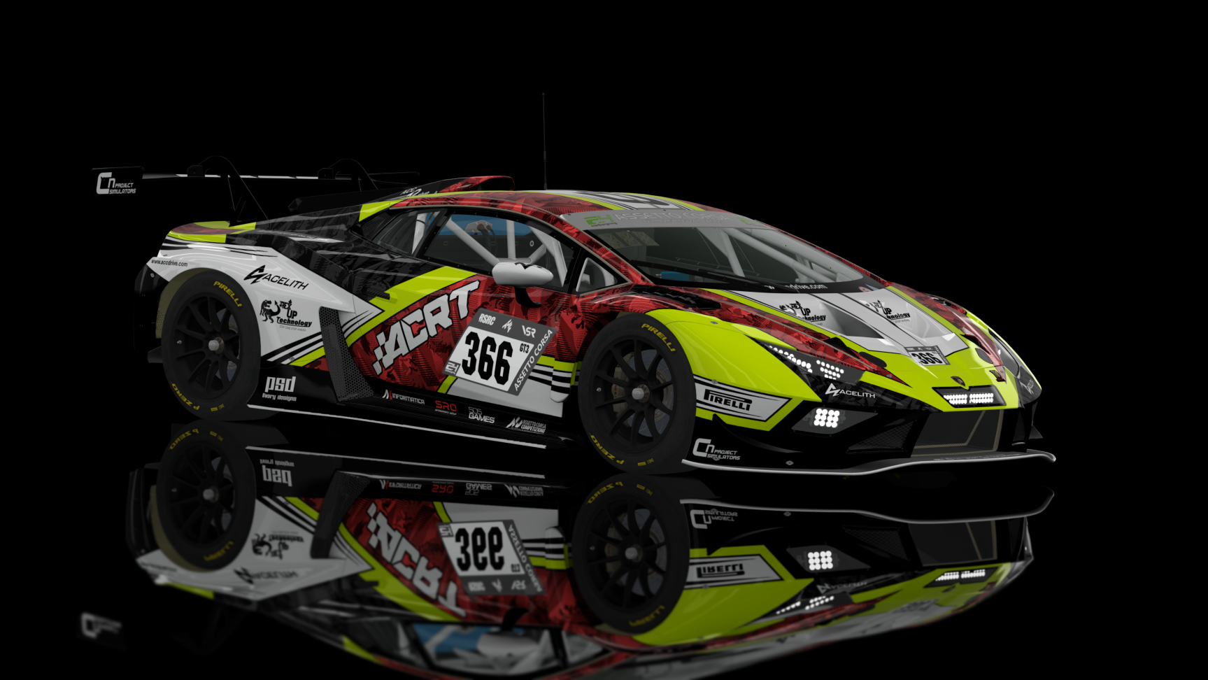 GT3 EVO - Lamborghini Huracan GT3 EVO II 2023 FSR, skin NBR24_RACE2023_GT3_366