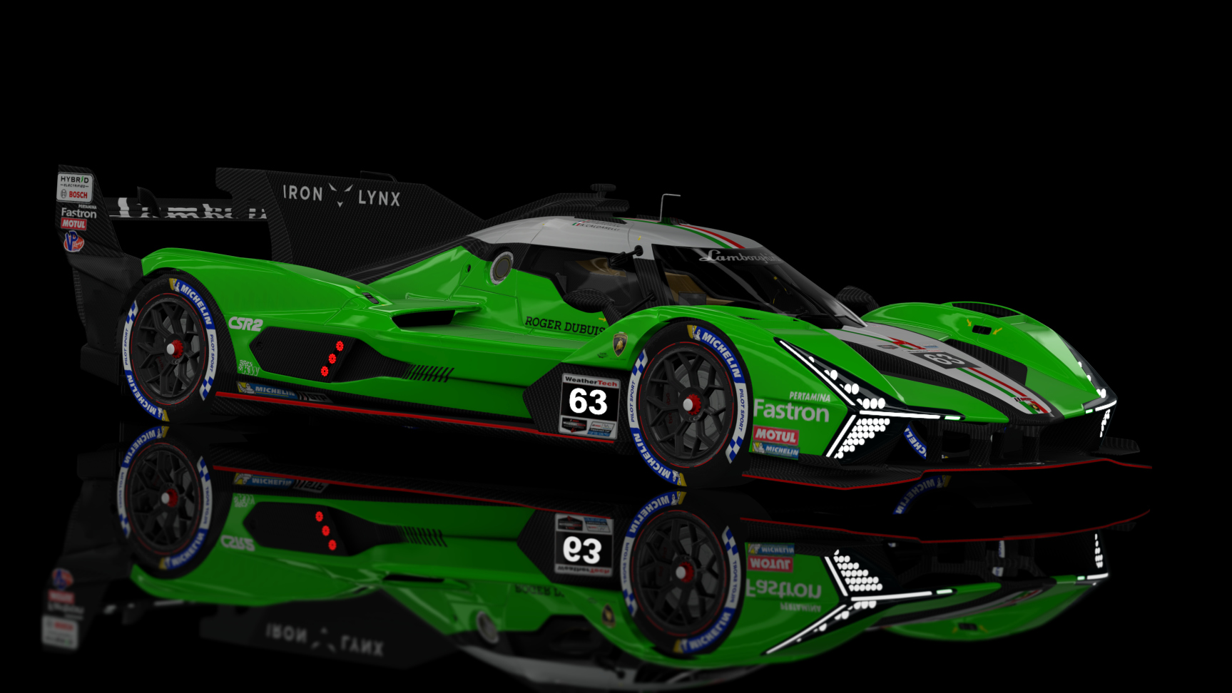 LMH 2 - Lamborghini SC63 LMDh 2024, skin IMSA_2024_IronLynx_HY_63