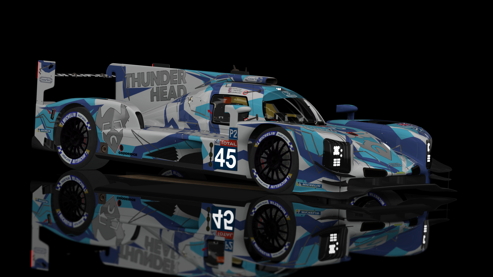 ACF - LMP2 2023 - Dallara P217 2017, skin Thunderhead Carlin #45 Le Mans 2019