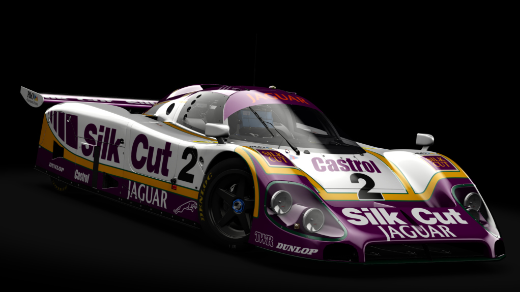 Gr. C - Jaguar XJR-9 LM, skin #2 Silk Cut Jaguar