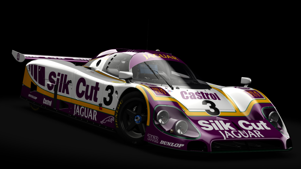 Gr. C - Jaguar XJR-9 LM, skin #3 Silk Cut Jaguar