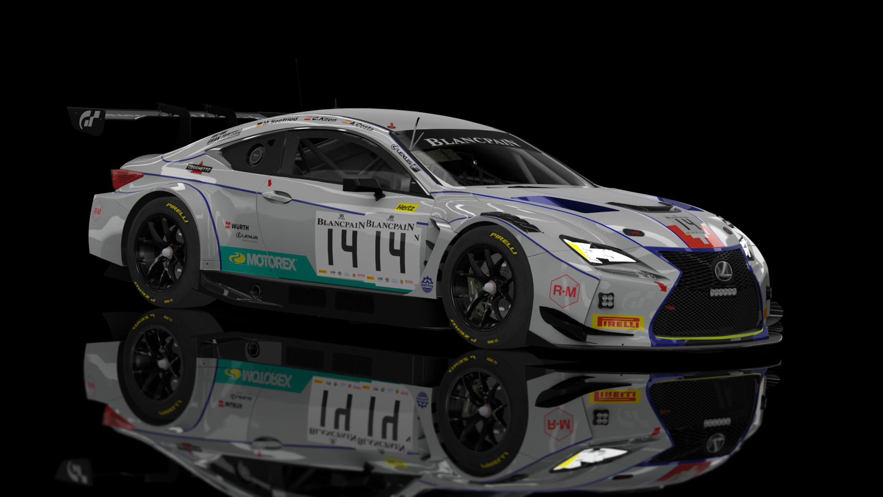 GT3 EVO - Lexus RC F GT3 2016, skin #14 Emil Frey Racing