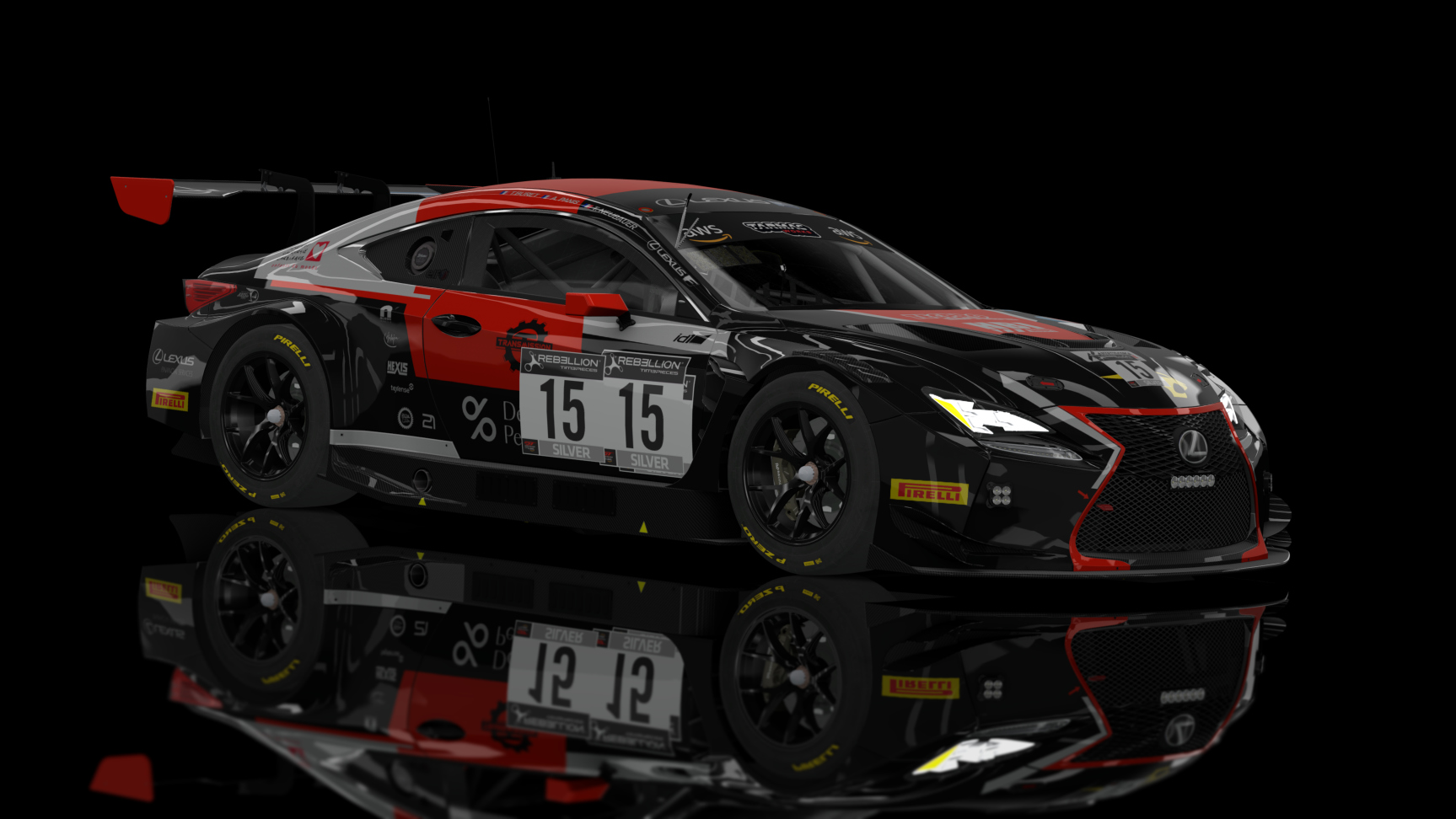 GT3 EVO - Lexus RC F GT3 2016, skin #15 Tech 1 Racing (2018)