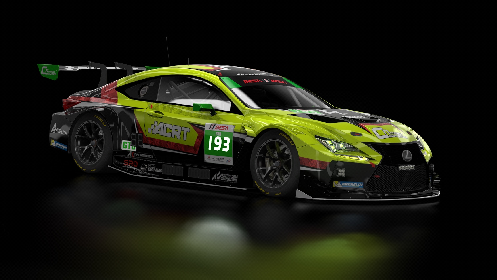 GT3 EVO - Lexus RC F GT3 2016, skin ACFIMSA_SEBRING_GTD_193