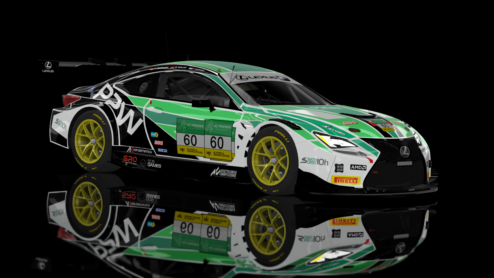 GT3 EVO - Lexus RC F GT3 2016, skin ACF_GT3E_R1_#60_Diakowski