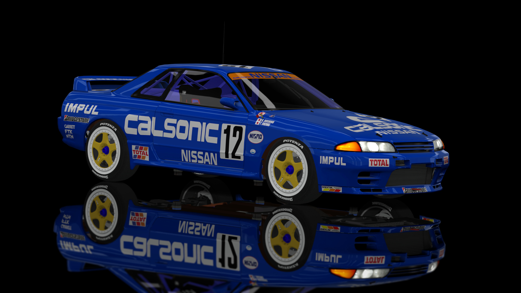 CLASSIC GR.A - Nissan Skyline GT-R R32 1990, skin 12_calsonic_skyline