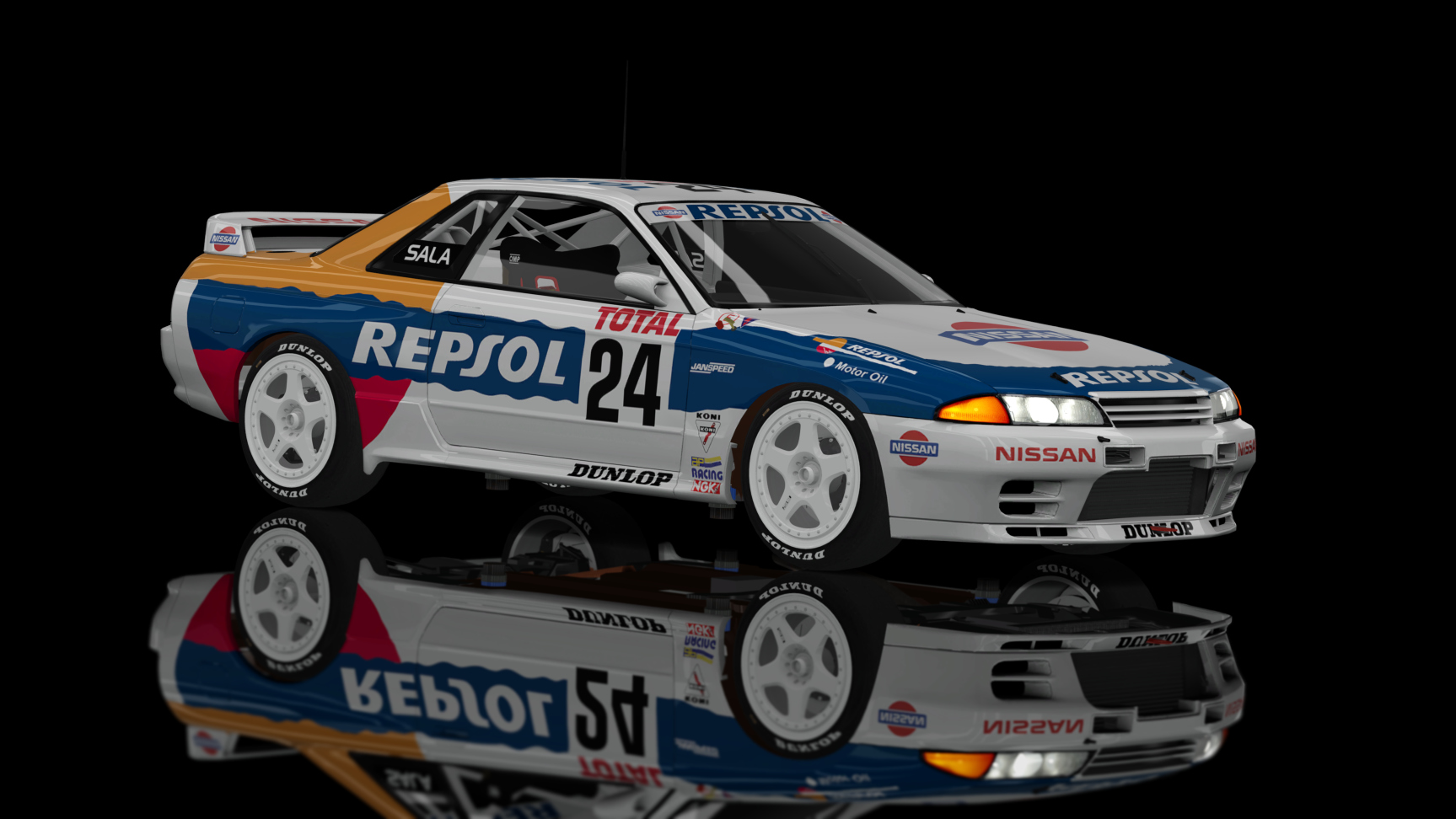 CLASSIC GR.A - Nissan Skyline GT-R R32 1990, skin 24_repsol_total