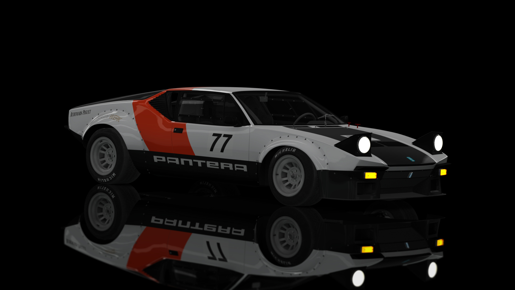 CLASSIC GR.4 - De Tomaso Pantera Group 4 1972, skin 77_white