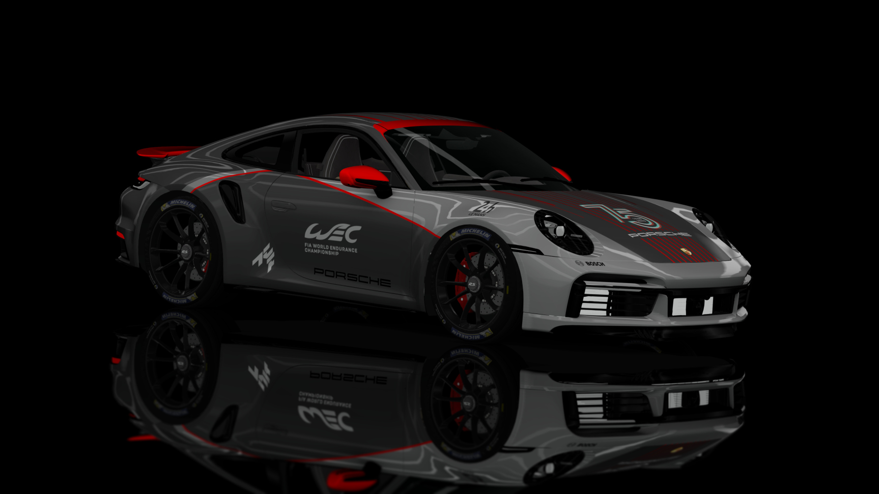 Safetycar - Porsche 992 Turbo S 2020, skin ACFWEC2023 Safety Car