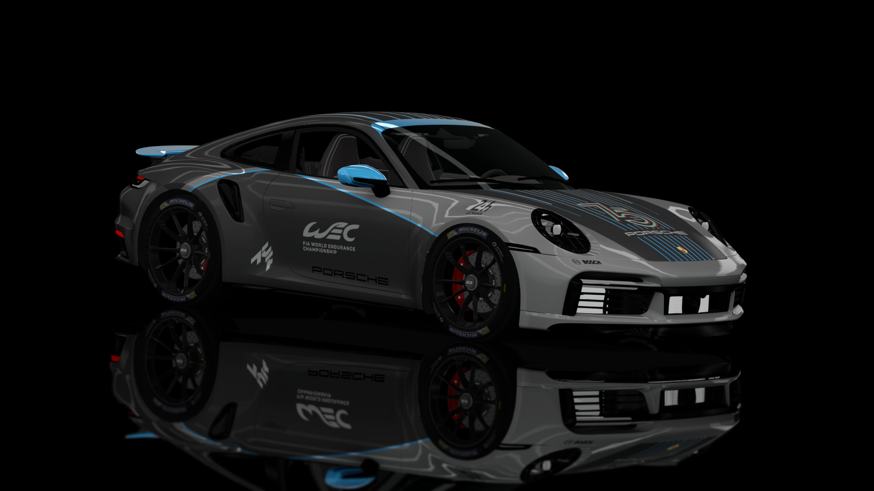 Safetycar - Porsche 992 Turbo S 2020, skin ACFWEC2023 Stream Car