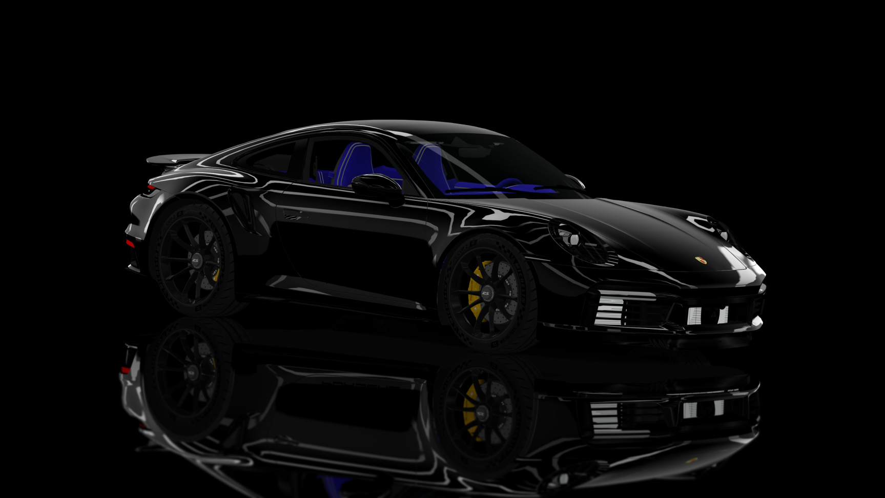 Safetycar - Porsche 992 Turbo S 2020, skin Black Shine