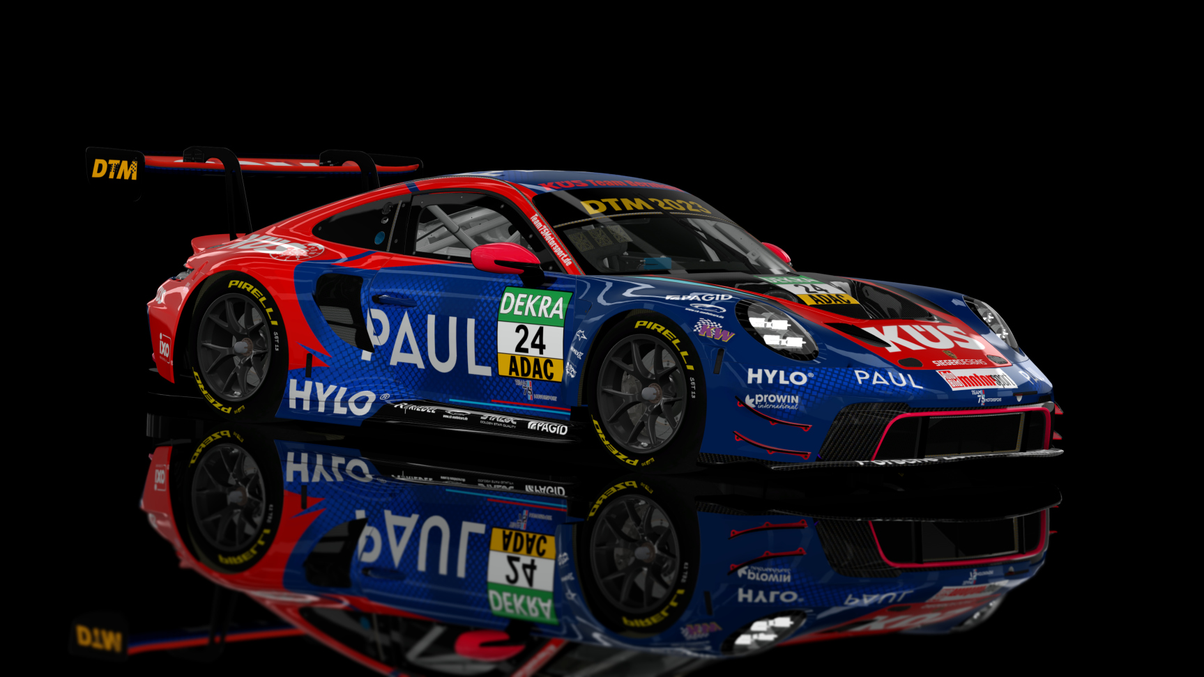 GT3 EVO - Porsche 992 GT3 R 2023 FSR, skin 2023 DTM Team Bernhard 24