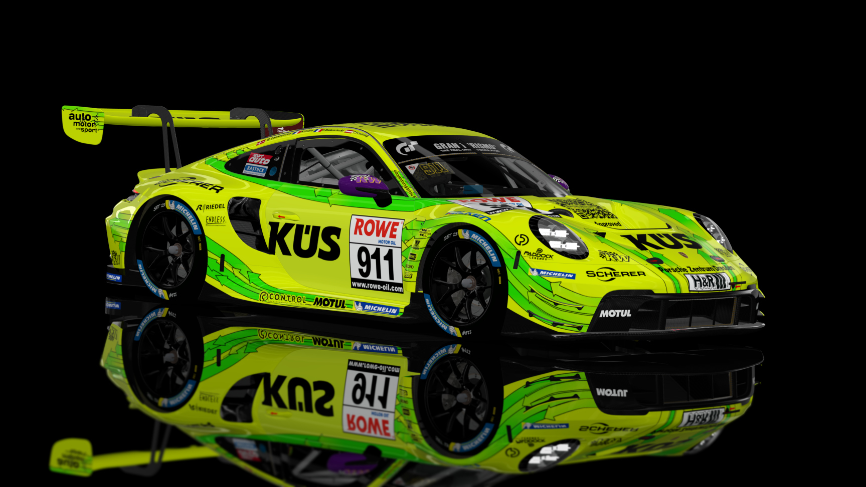 GT3 EVO - Porsche 992 GT3 R 2023 FSR, skin 2023 Manthey Racing Grello