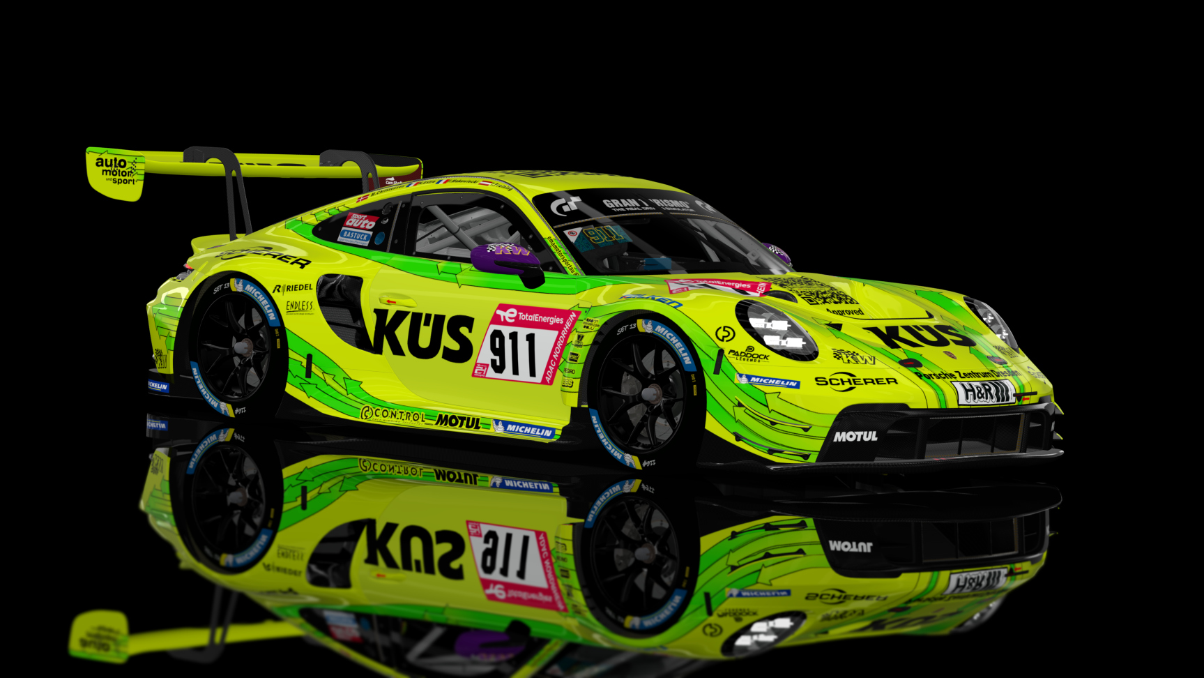 GT3 EVO - Porsche 992 GT3 R 2023 FSR, skin 2023 N24 #911 Manthey EMA