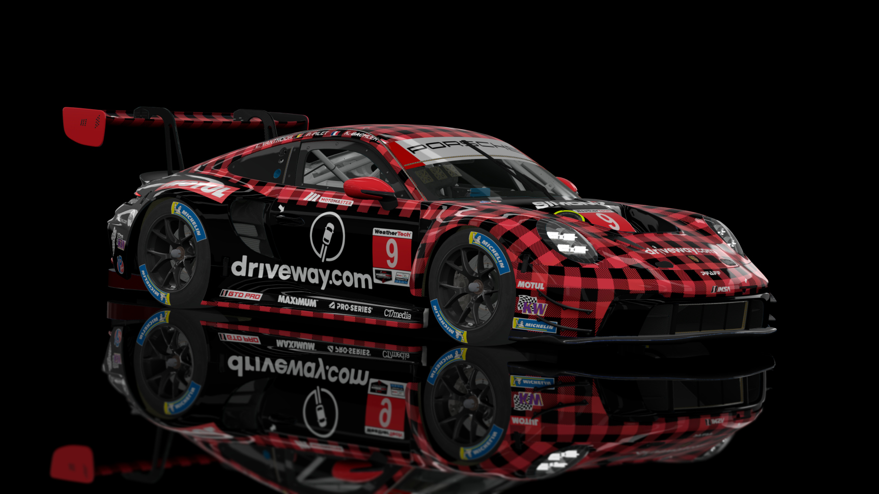 GT3 EVO - Porsche 992 GT3 R 2023 FSR, skin 2023 Pfaff Motorsports #9