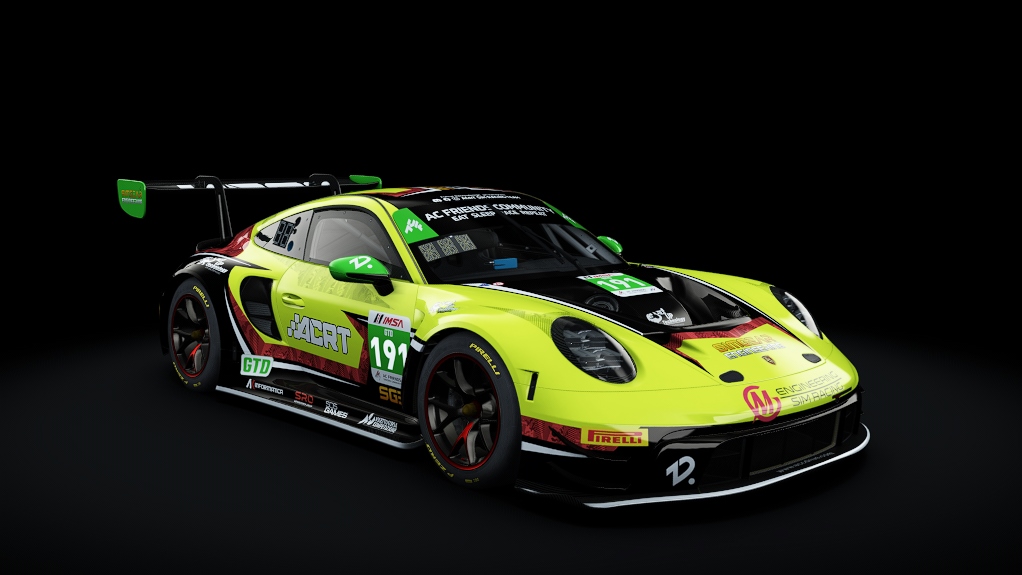 GT3 EVO - Porsche 992 GT3 R 2023 FSR, skin ACFIMSA_2024_DAYTONA_GTD_191