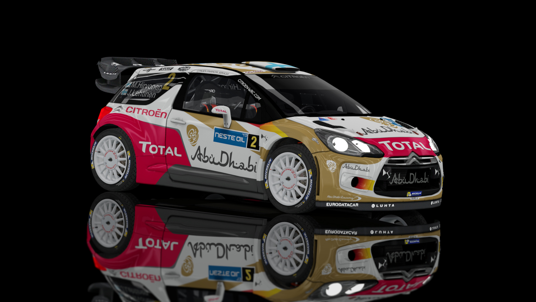 WRC RL - Citroen DS3 WRC 2015, skin Hirvonen_Finland_2013