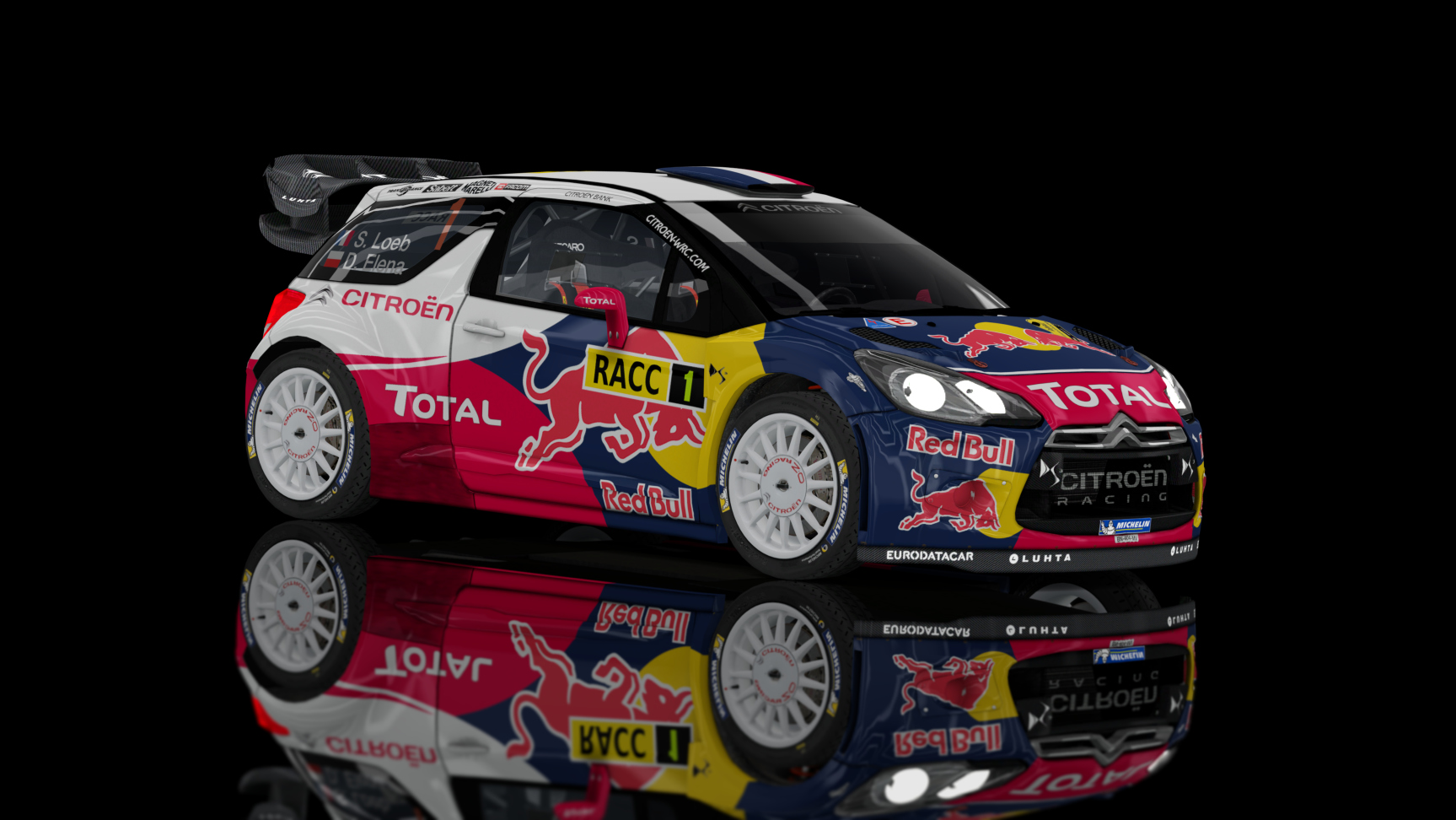 WRC RL - Citroen DS3 WRC 2015, skin Loeb_Catalunya_2012