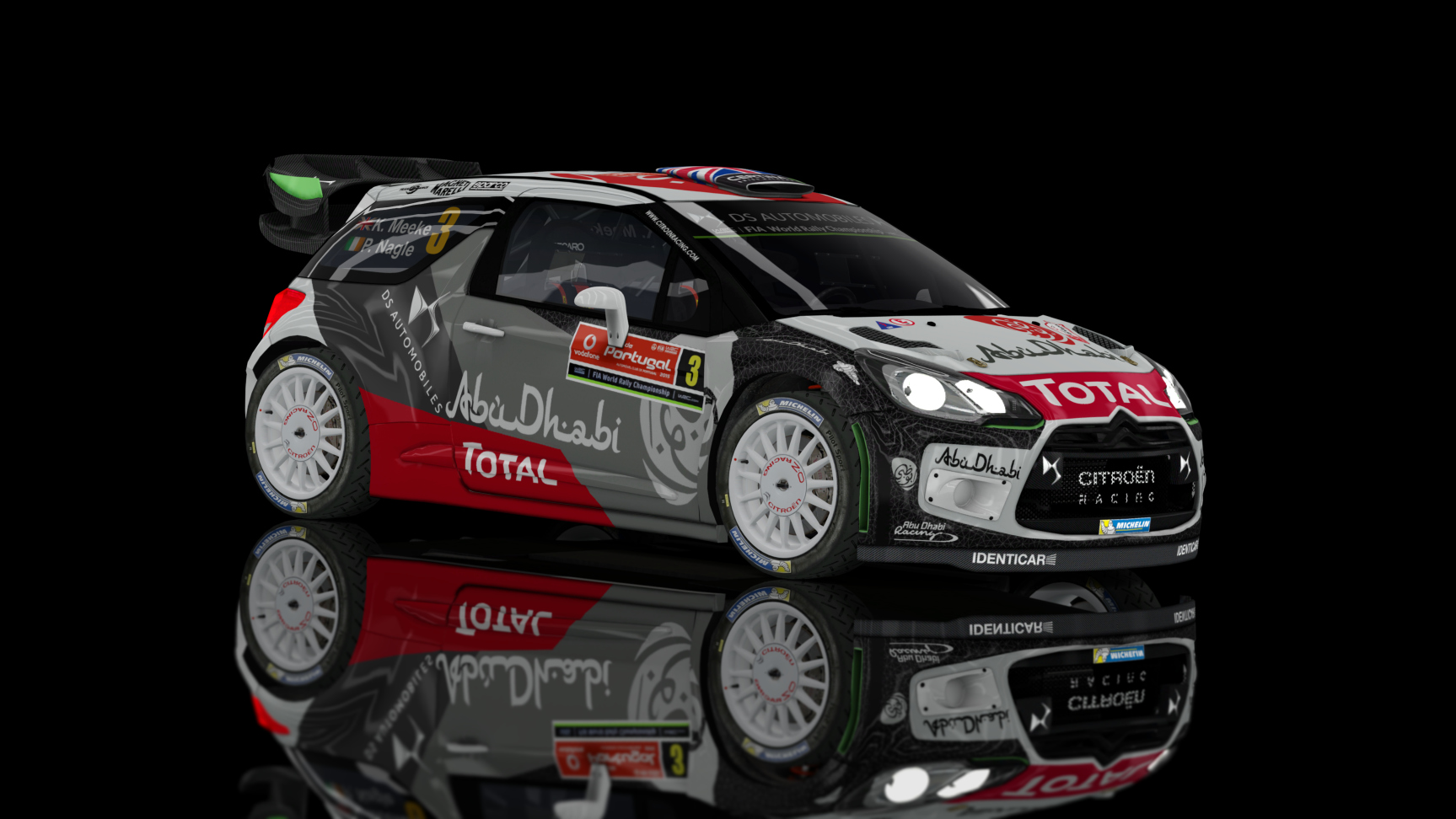 WRC RL - Citroen DS3 WRC 2015, skin Meeke_Portugal_2015