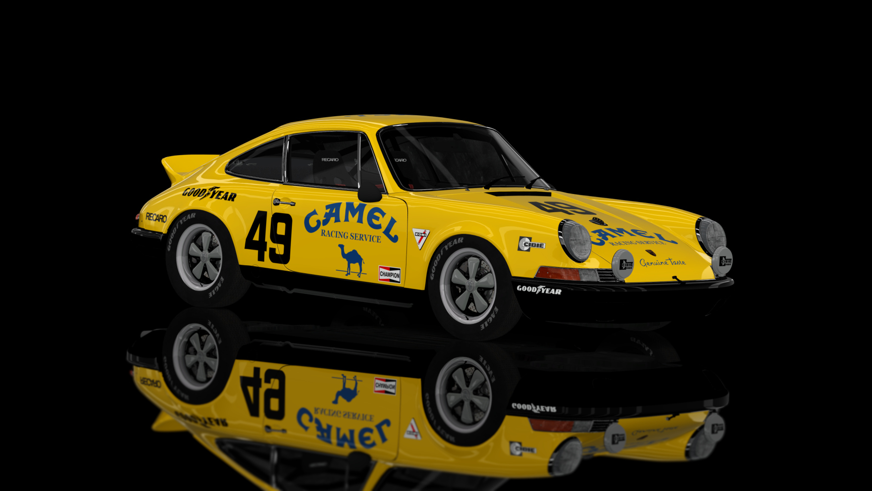 CLASSIC GR.2 - Porsche 911RS 2.7 1973, skin 49_Camel_Racing_Service