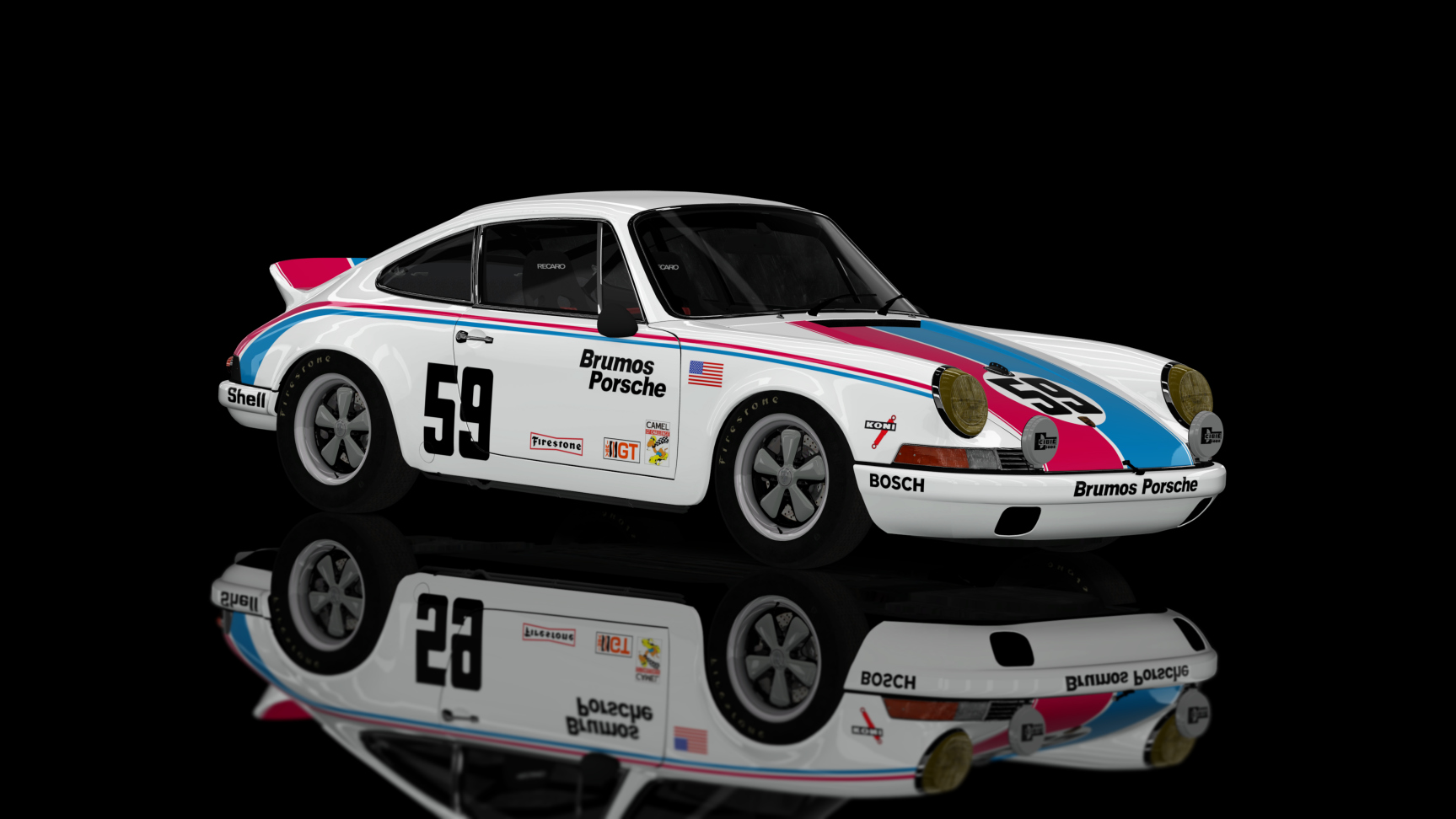 CLASSIC GR.2 - Porsche 911RS 2.7 1973, skin 59_Brumos_Porsche