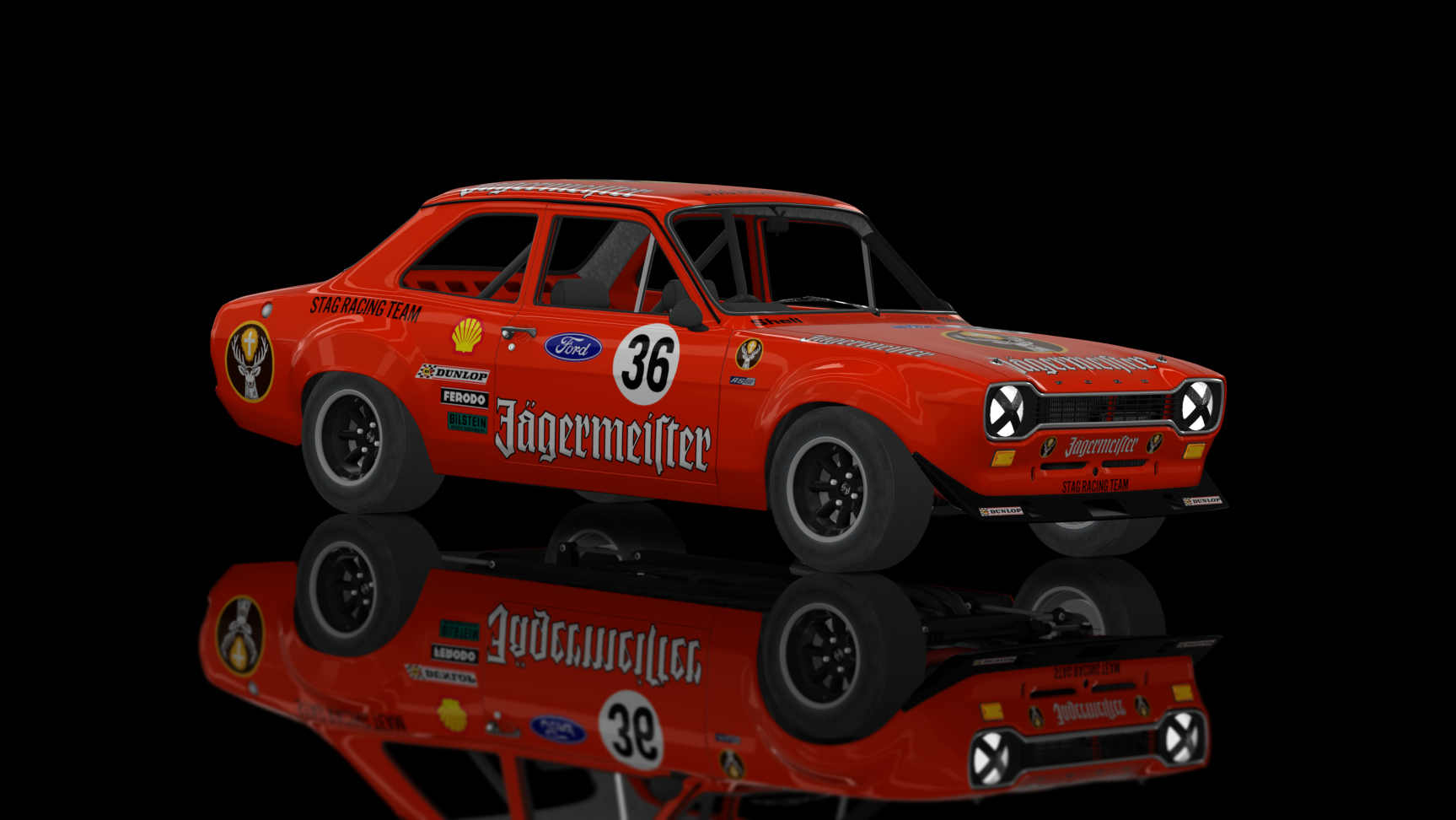 CLASSIC GR.2 - Ford Escort 1973, skin Jaegermeister_36