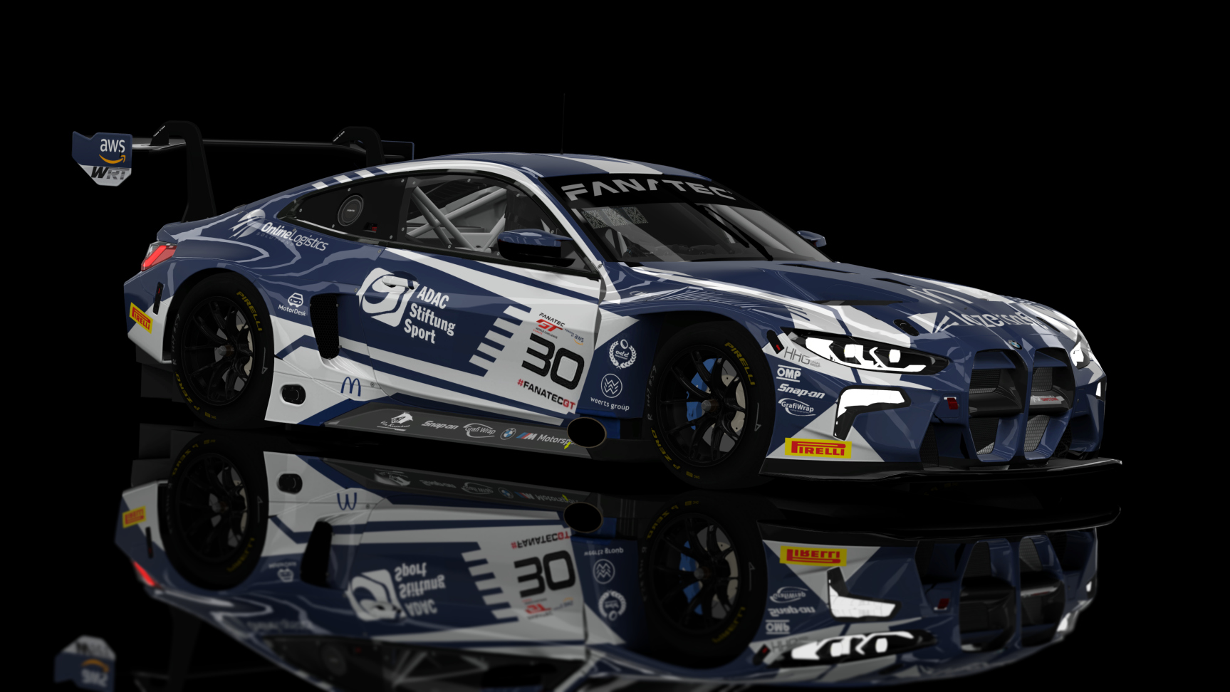 GT3 EVO - BMW M4 GT3 2021 URD, skin 2023 WRT adac #30