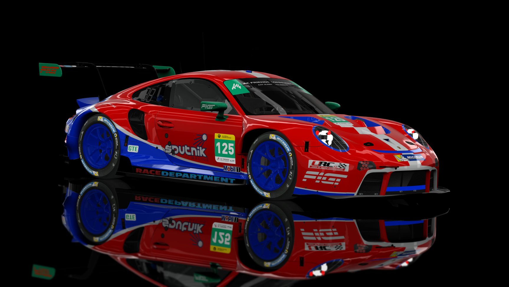 GTE 2 - Porsche RSR 2021, skin ACFWEC_LEMANS_GTE_125