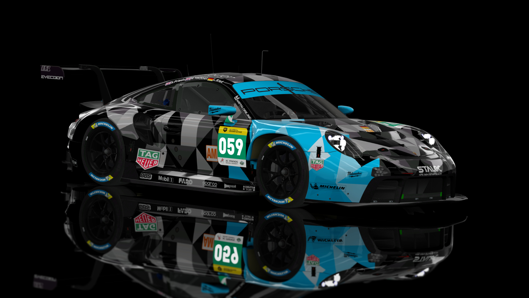 GTE 2 - Porsche RSR 2021, skin ACF_WECS5_#059_FREI-ROMIANOWSKI