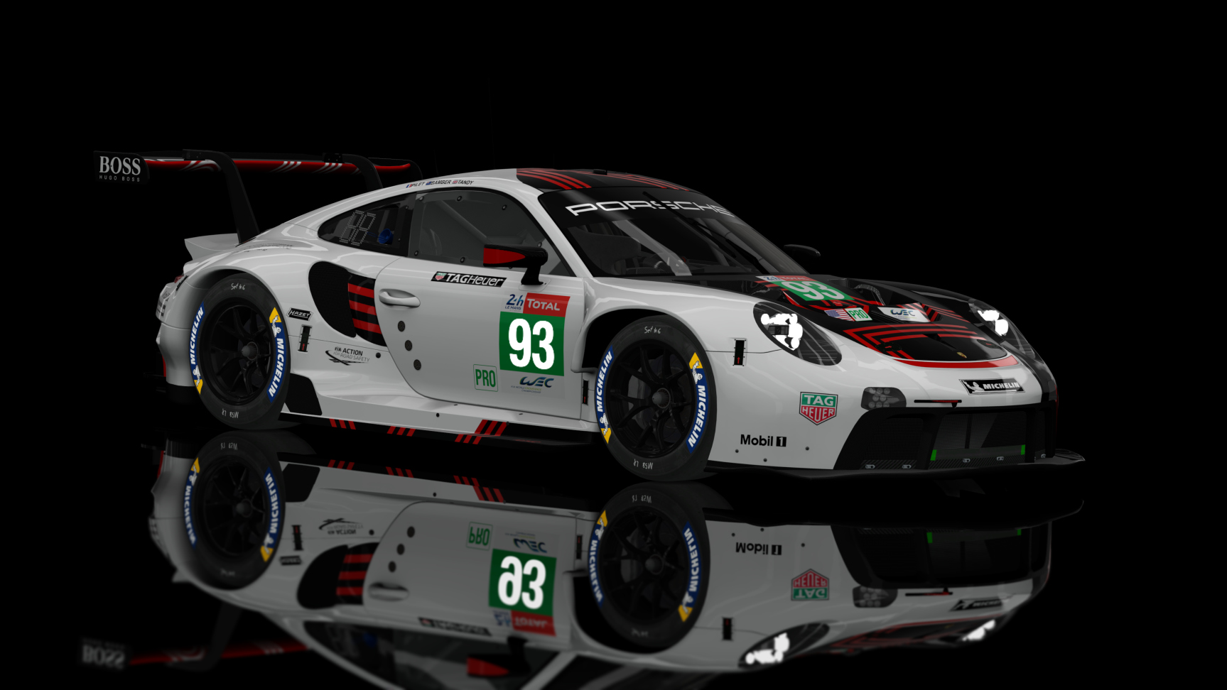 GTE 2 - Porsche RSR 2021, skin FF_Porsche_Team_2020_93