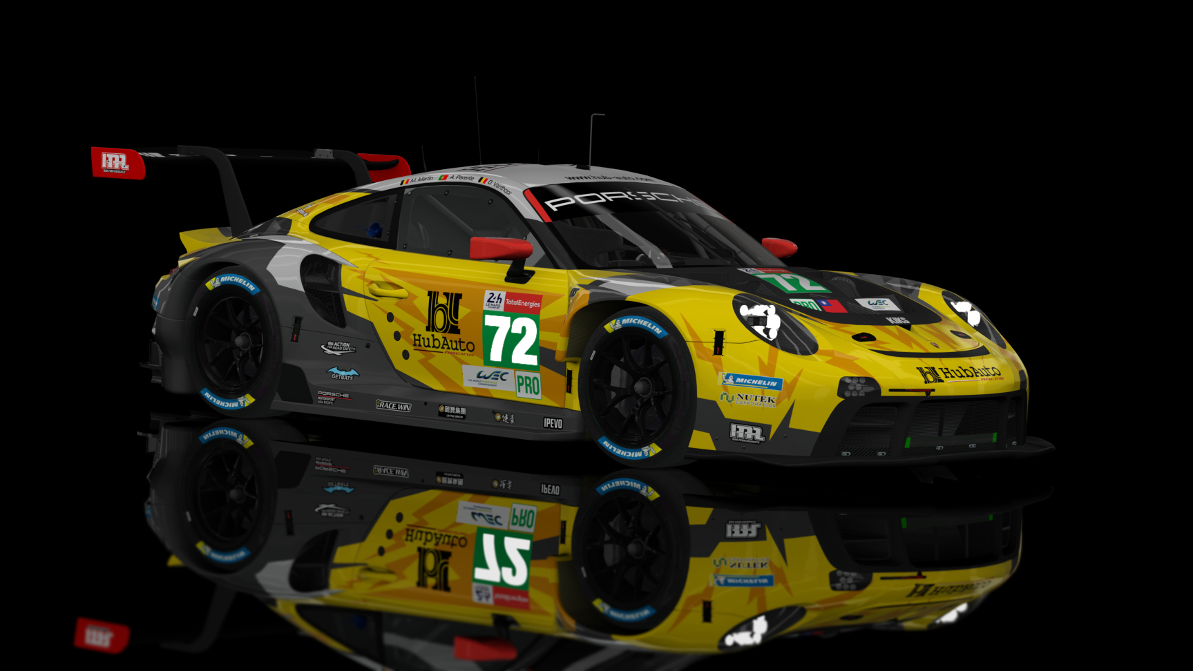 GTE 2 - Porsche RSR 2021, skin WEC-LM24-2021_HubAuto Racing_72