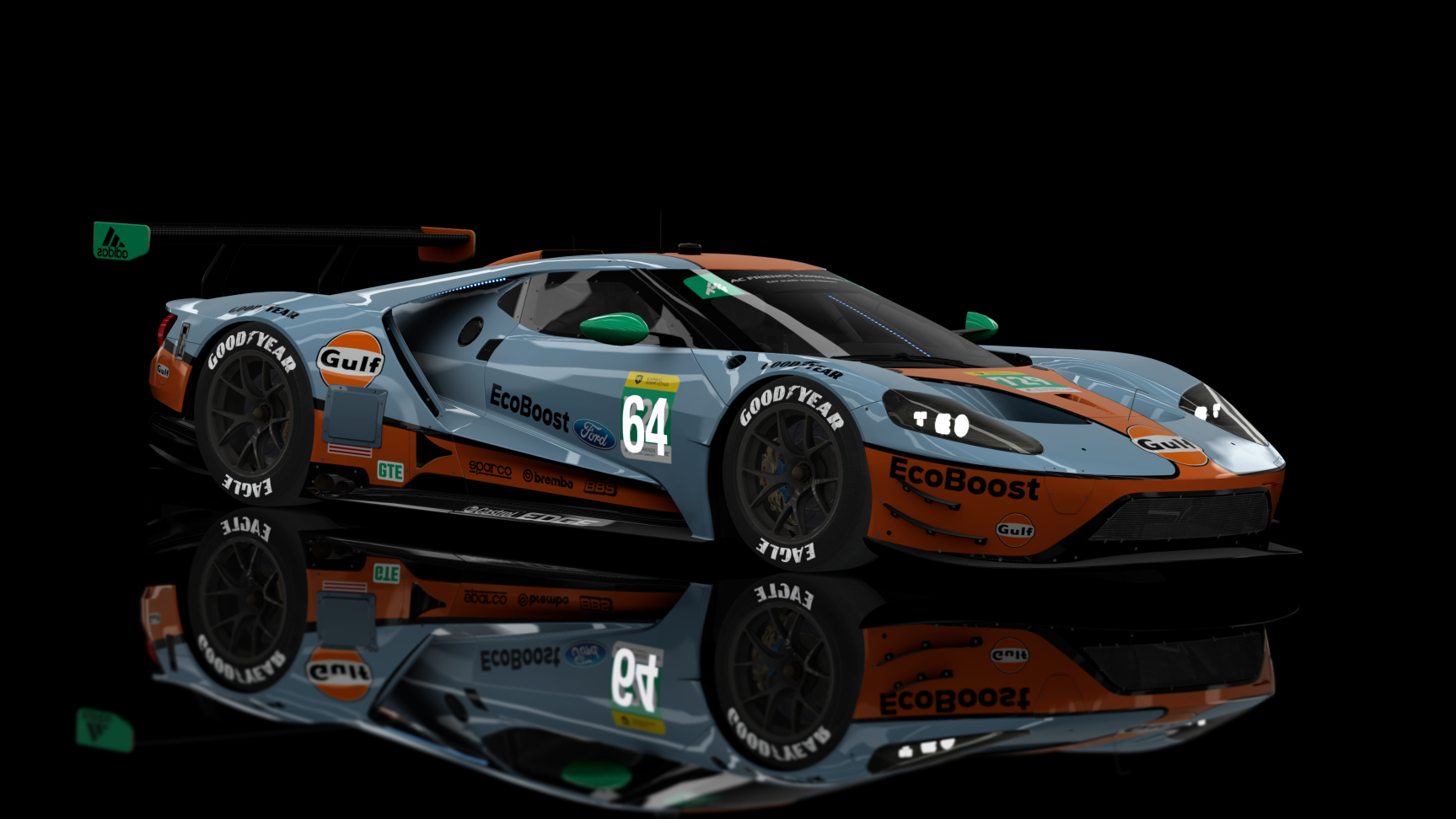 GTE 2 - Ford GTE 2018, skin ACFWEC_LEMANS_GTE_729