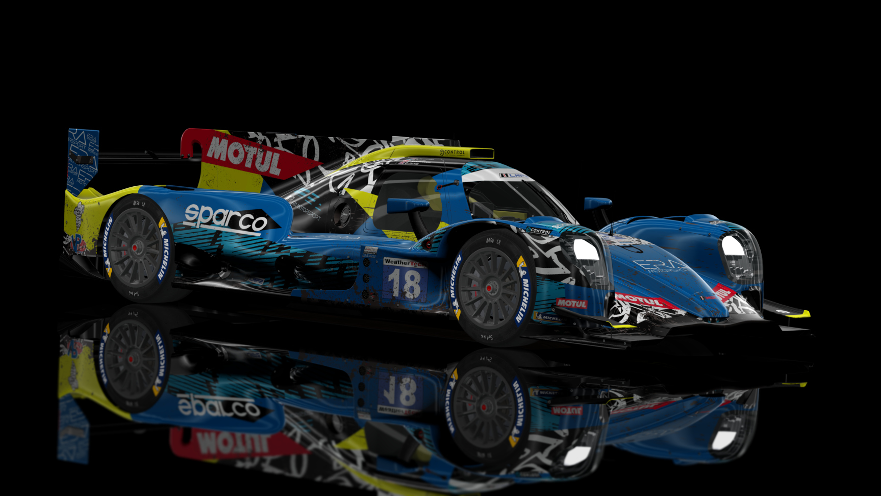 ACF - LMP2 2023 - URD Oreca 07 Gibson, skin 2023_IMSA_ERA_Motorsport_#18 Dirty